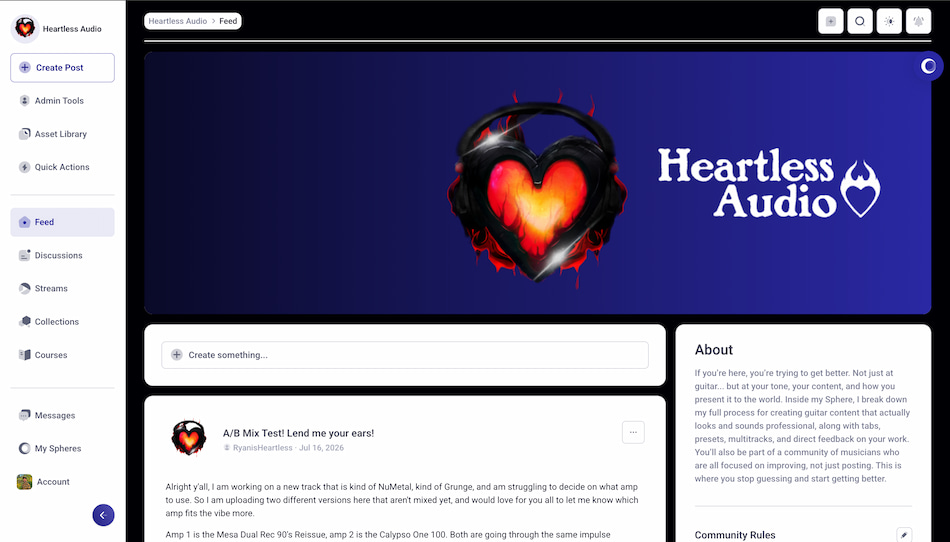 Heartless Audio freemium community