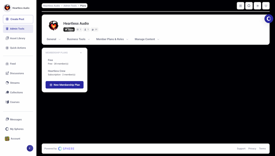 Heartless Audio freemium community
