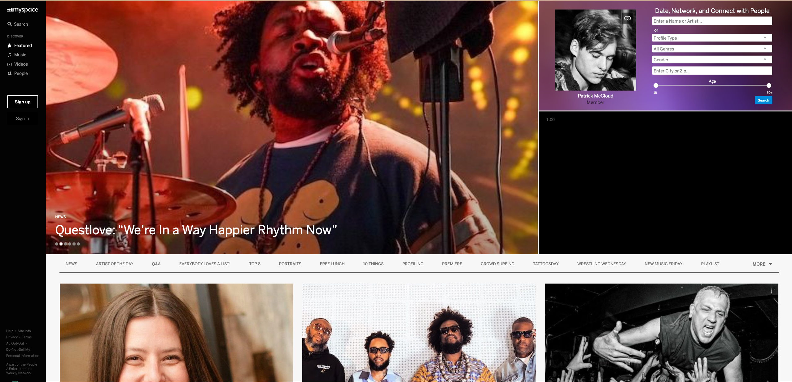 The current MySpace