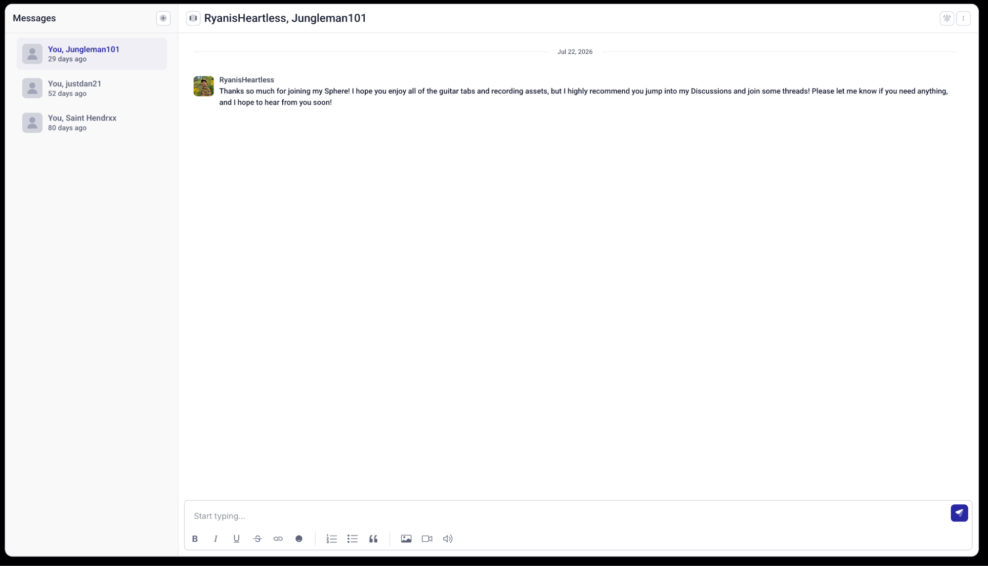 Screenshot of an Introduce Yourself screen